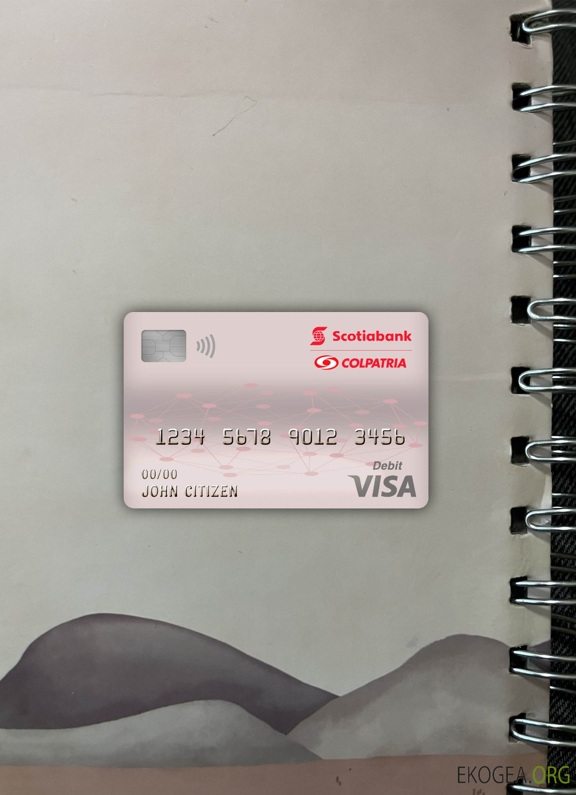 Colombie Scotiabank colpatria bank visa carte de débit photolook ,